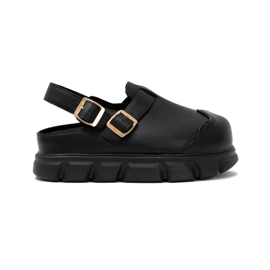 thewolf-black-high-clog-sandals thewolf astoud