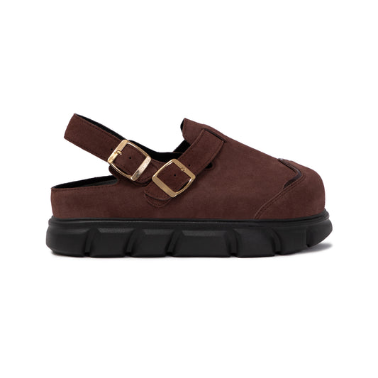 thewolf-dark-brown-suede-high-clog-sandals thewolf astoud