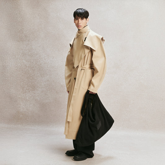 Beige Larris Trench Coat AIN Astoud