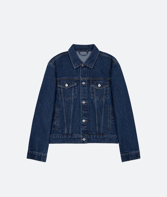FRAGILE® Indigo Wash Denim Jacket fragile club astoud