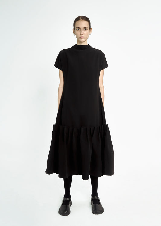 high-neck-gathered-dress-black-mayne-studios-astoud
