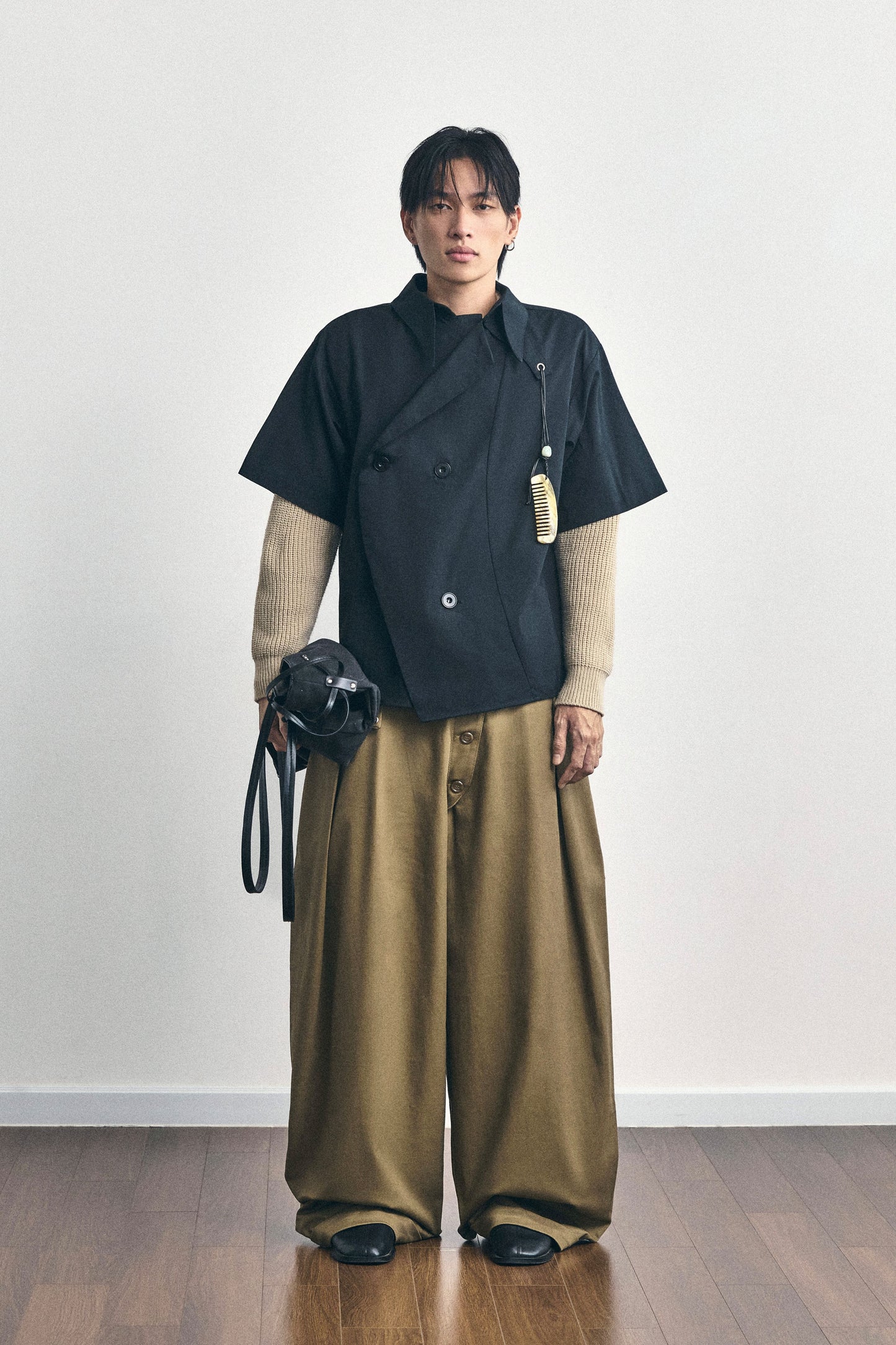 Side Pleated Trousers The Idiot Astoud