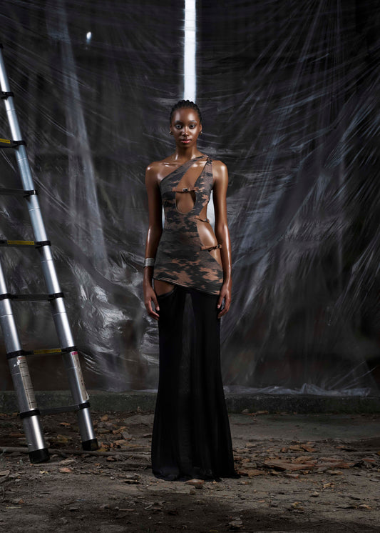 NONE Cut Out maxi Dress Tatichu Astoud