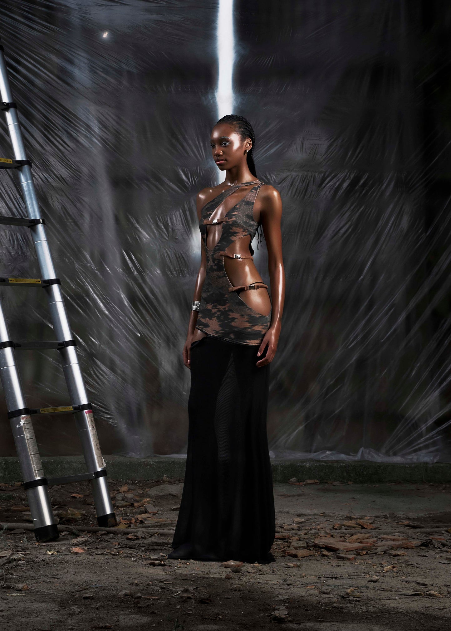 NONE Cut Out maxi Dress Tatichu Astoud